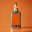 perfume with gold cap