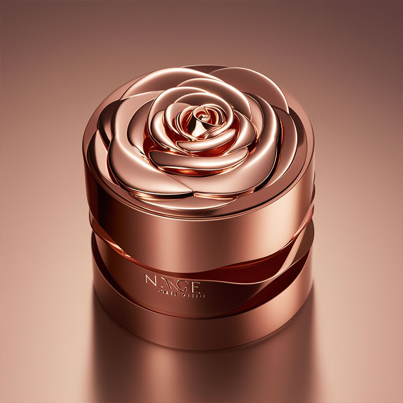 Flower Cap Perfume - Enhanced with Durable Zinc Alloy and Aluminum Alloy Casting