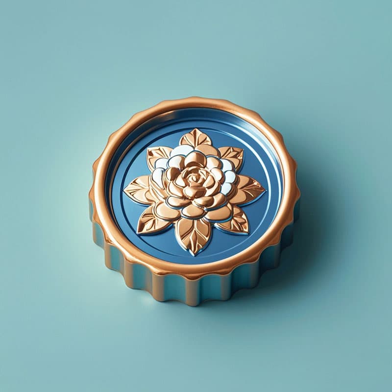 Stylish Flower Cap Perfume - Created using High-Quality Zinc Alloy and Aluminum Alloy Die-Casting