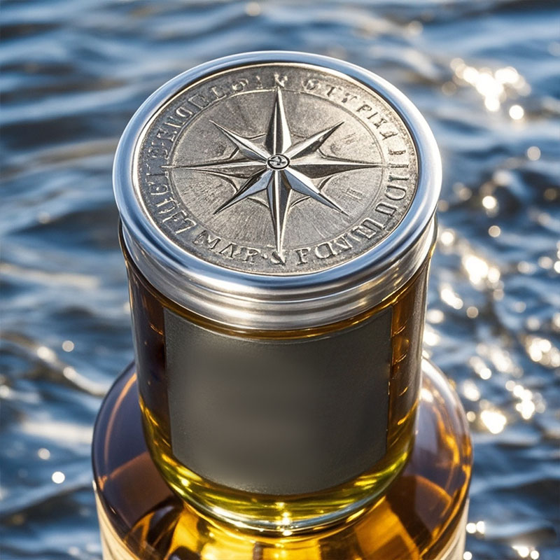 Bottle cap with sailor\'s compass