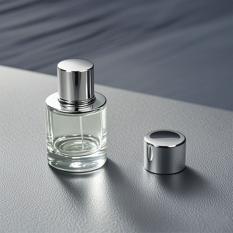 perfume with silver cap