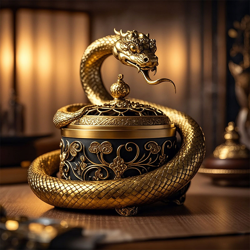 Backflow Incense Burner, Made in China with Aluminum Alloy Die-casting, Unique Design