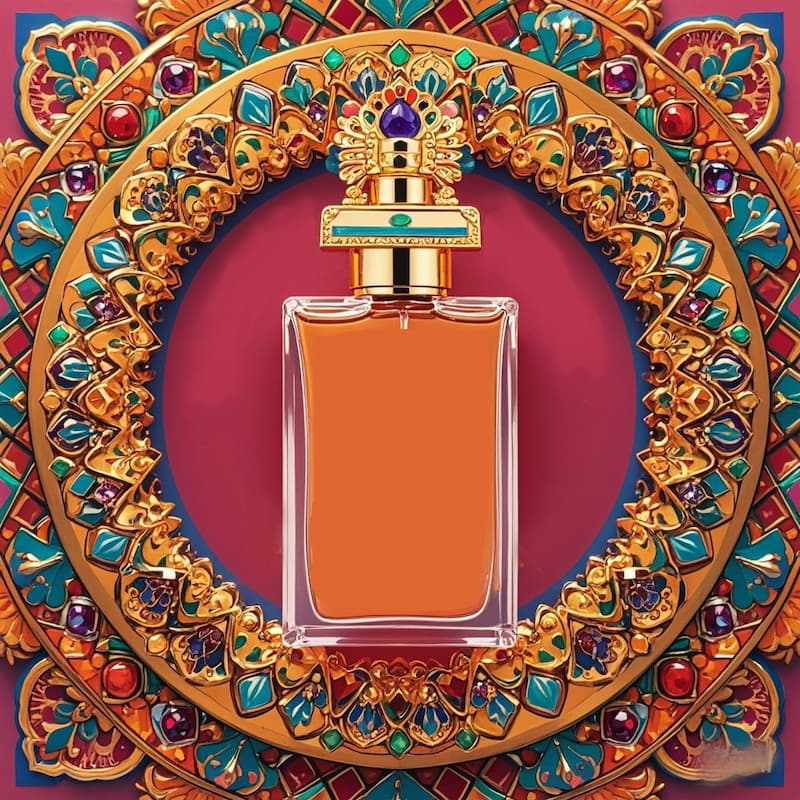 perfume with gold cap