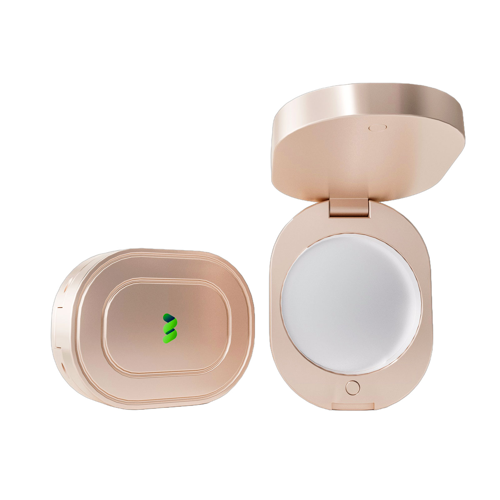 Flip-Top Magnetic Zinc Alloy Solid Balm Case