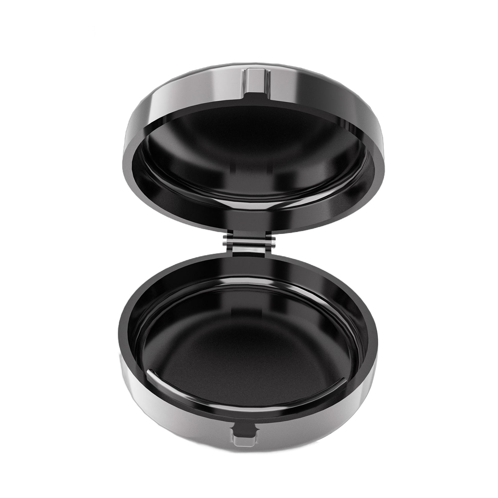 Matte Black Zinc Alloy Solid Perfume Case