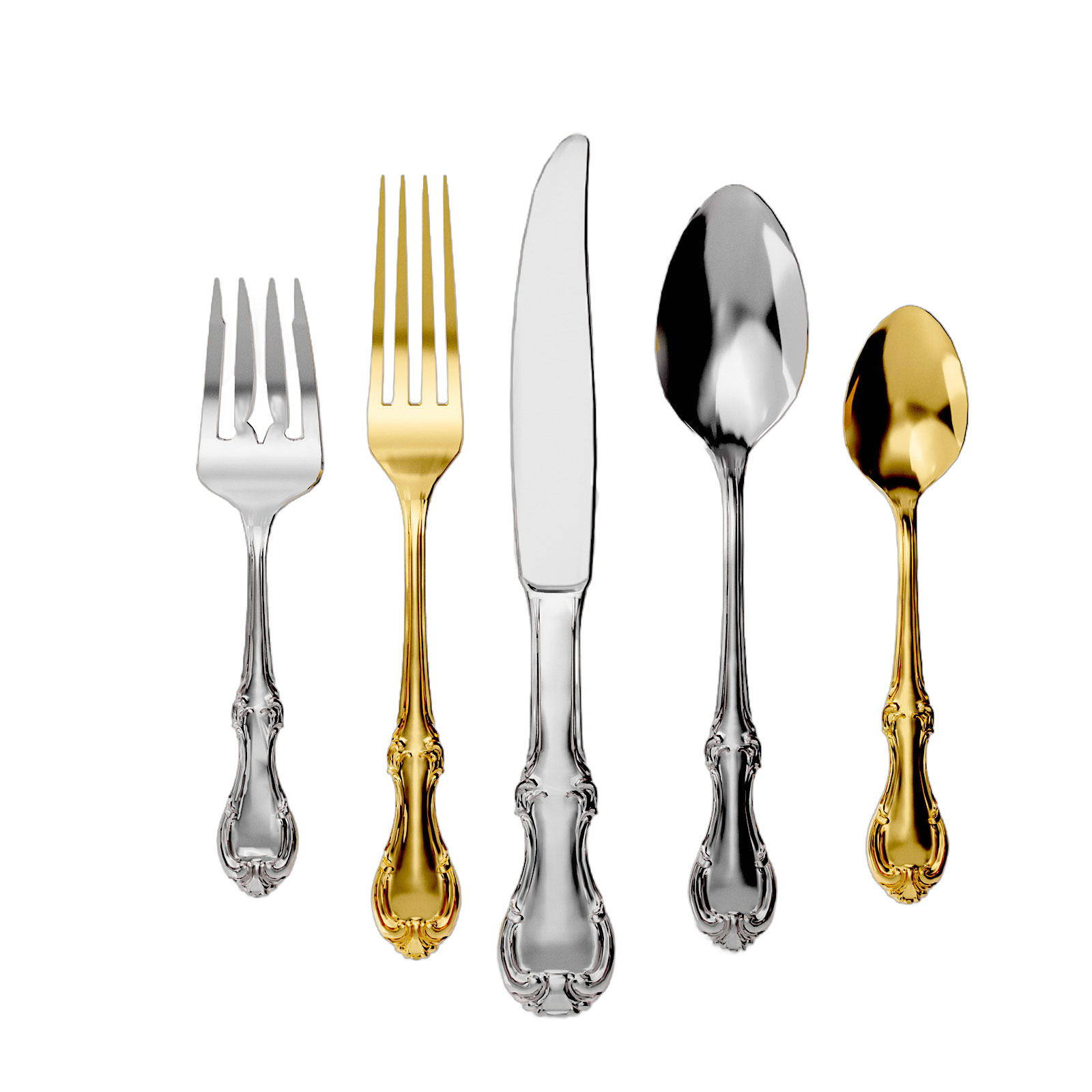 Custom French Vintage Zinc-Aluminum Alloy Tableware