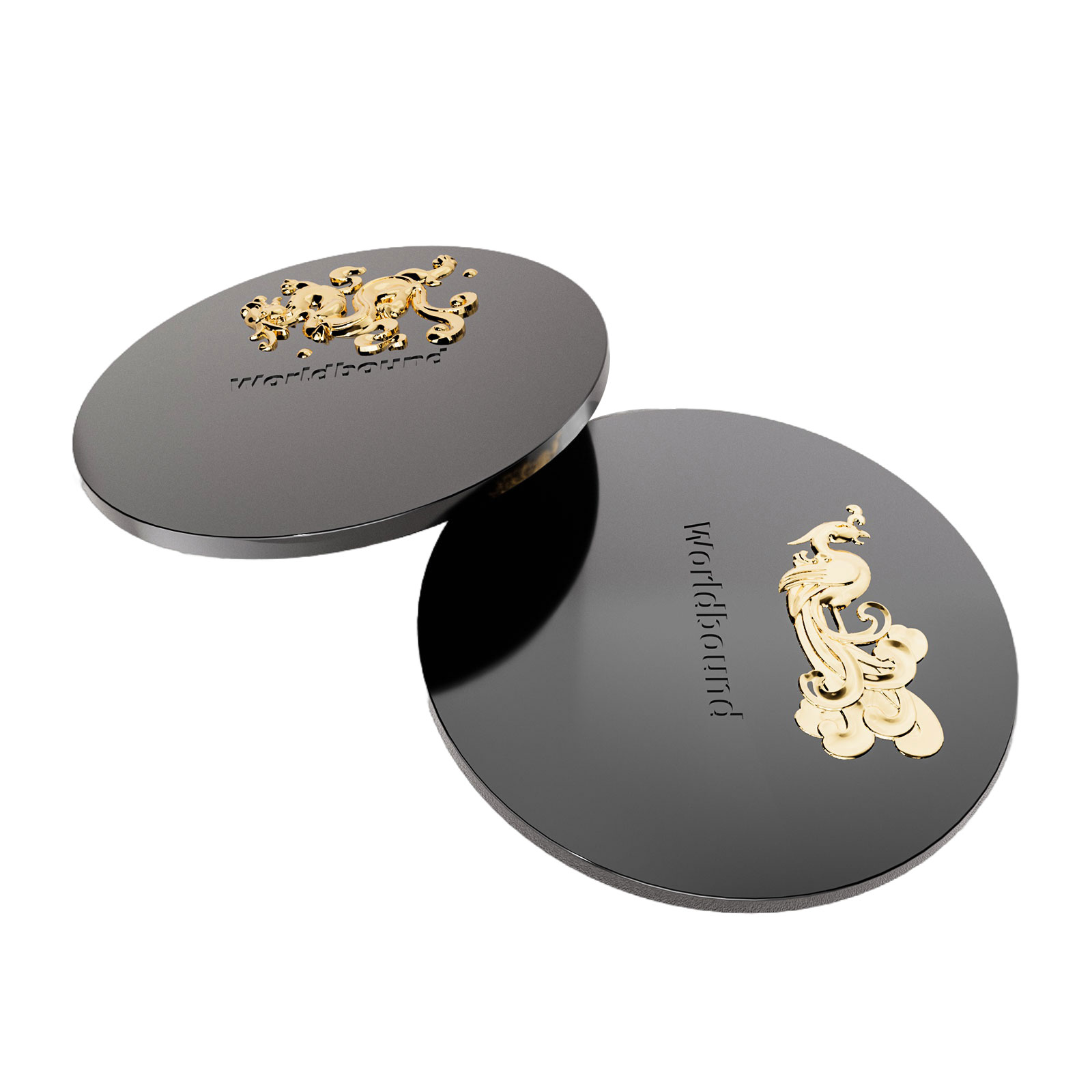 Dragon and Phoenix Decorated Zinc Alloy Aromatherapy Candle Lid