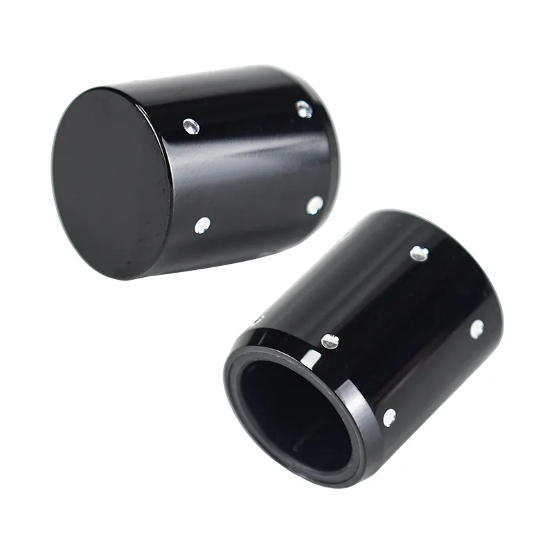 Cylindrical Perfume Cap with Perforated Crystal-Set Decoration