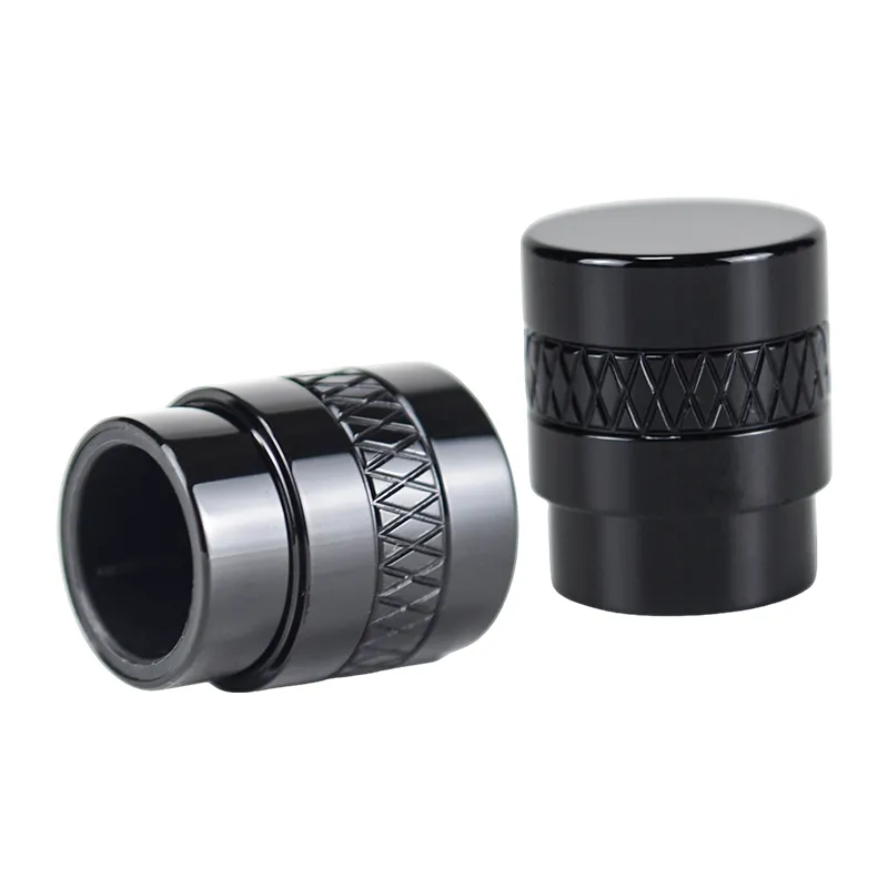 Zinc Alloy T-Shaped Perfume Cap with Triangular Textured Ring and Custom Surface Finishes