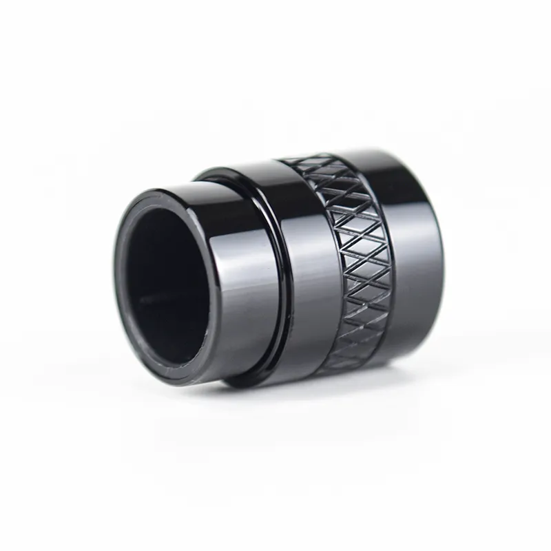 Zinc Alloy T-Shaped Perfume Cap with Triangular Textured Ring and Custom Surface Finishes - Image 7