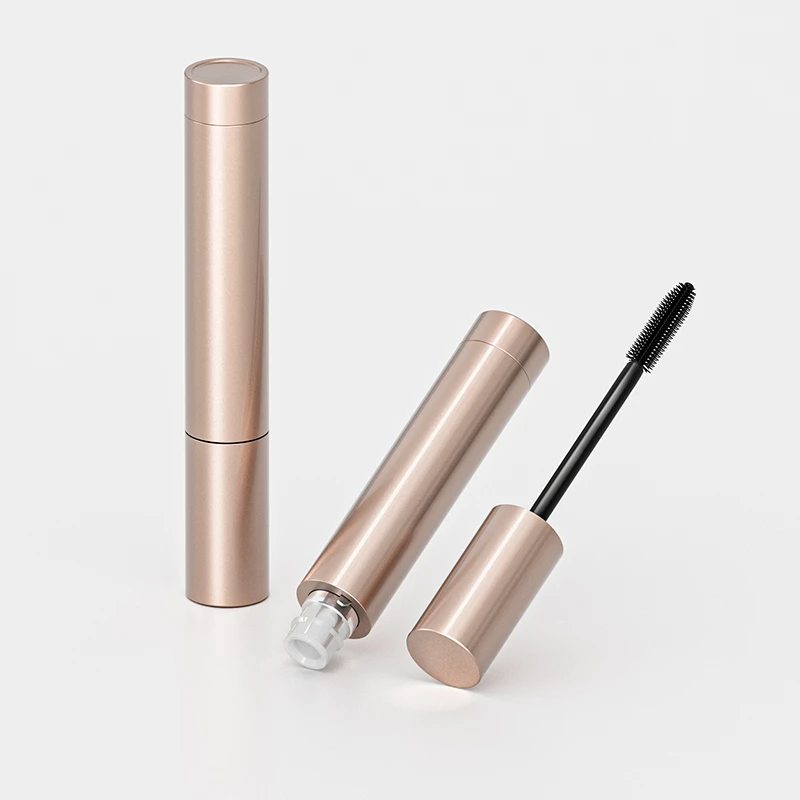 YR6022 Aluminum Alloy Mascara Tube 19.5x127mm with Custom Finishes for Cosmetics Packaging