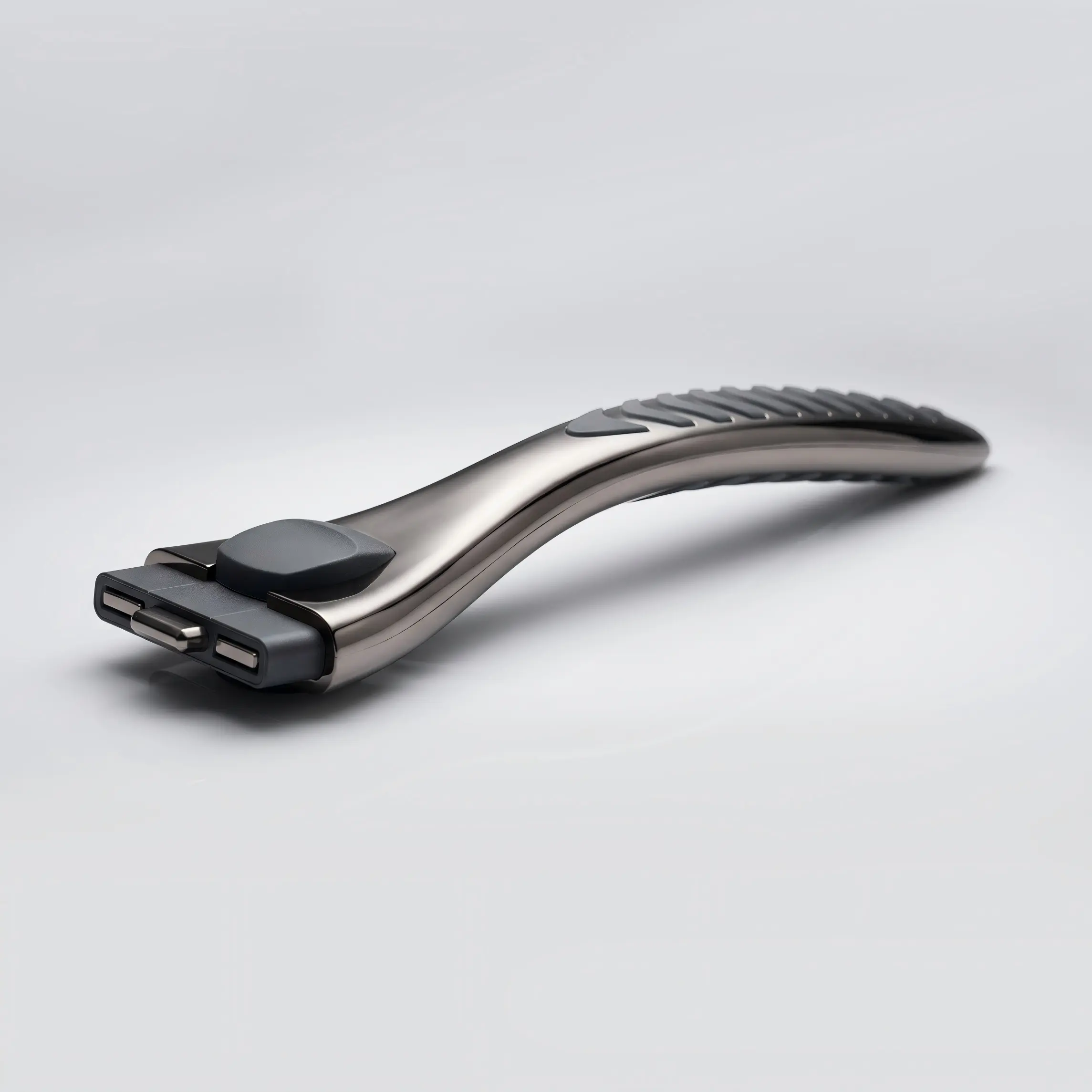 Ergonomic Gun Metal Razor Handles — Die-Cast OEM - Image 4