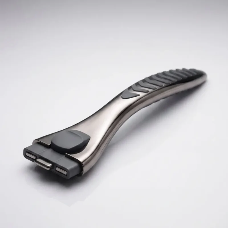 Ergonomic Gun Metal Razor Handles — Die-Cast OEM