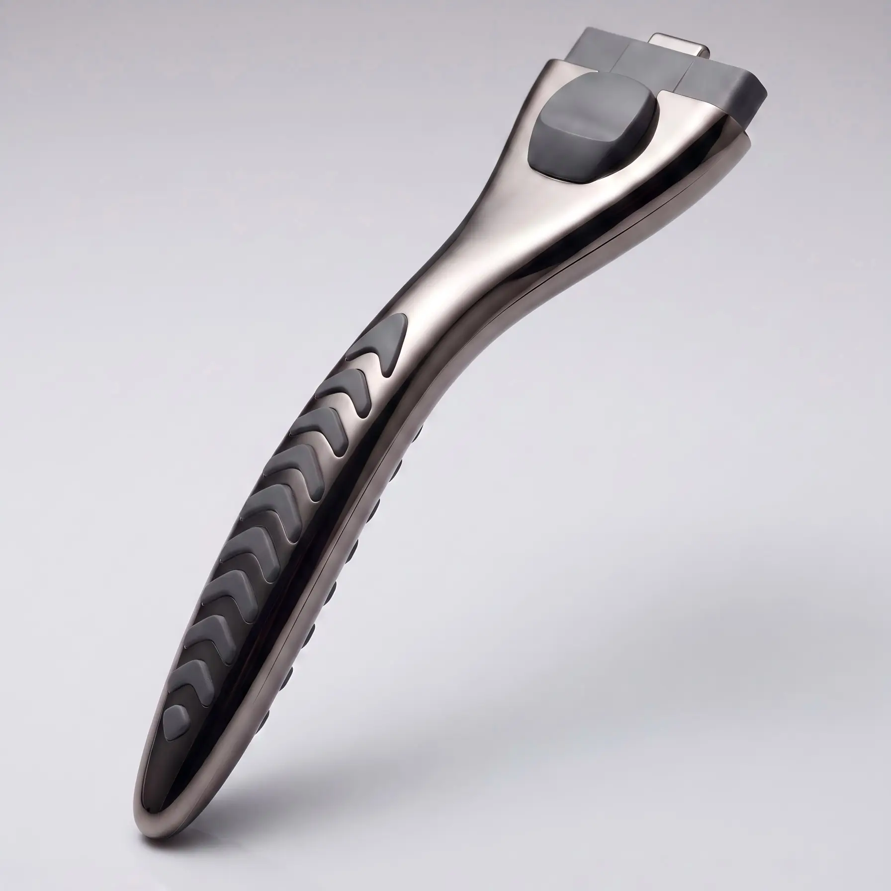 Ergonomic Gun Metal Razor Handles — Die-Cast OEM - Image 6