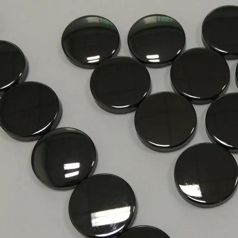 Nickel-plated metal disks with reflective surfaces